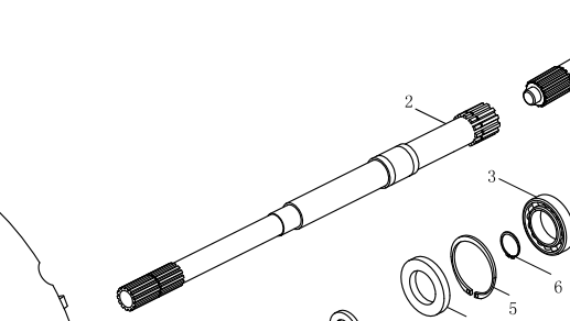 Вал зчеплення 1.25.013A/5125360 YTO ЮТО