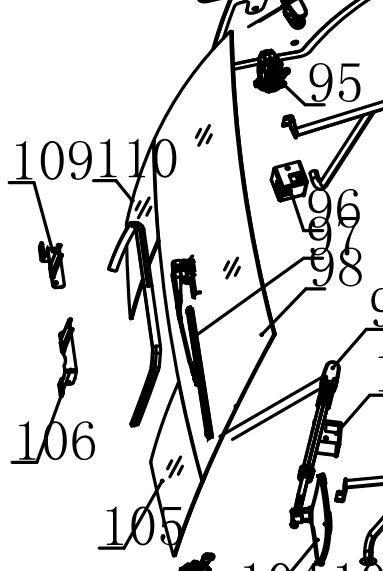 Лобове скло LY1104-4-45A-8001-2 YTO ЮТО NLY1054-S NLY1104-S NLY1154-S