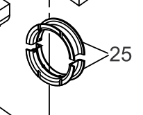 Упорний вкладиш RZ.020043/44FE-3 YTO ЮТО