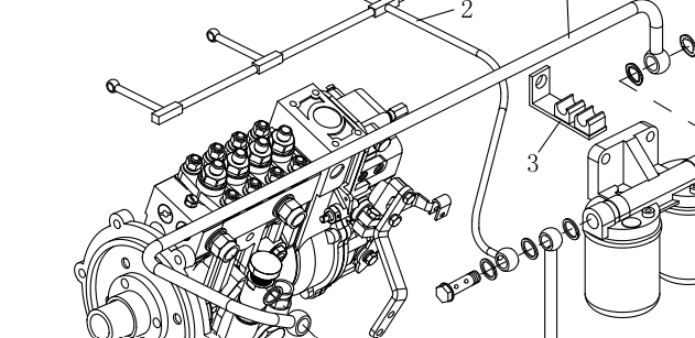 Трубка подачі палива 4V5P-H63.350100 YTO ЮТО