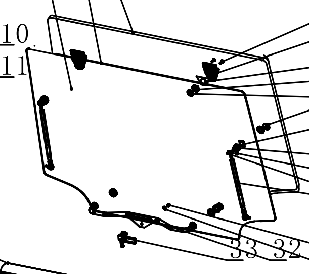Заднє скло YTO ЮТО LF954-3C-45J-1037Y
