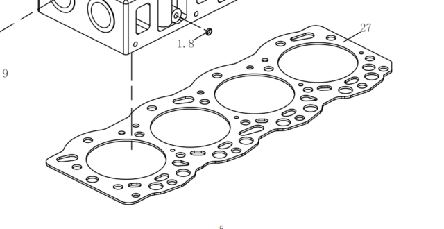 Прокладка ГБЦ LR4110.010011A YTO ЮТО