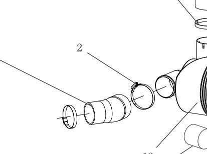 Патрубок повітряний з’єднувальний SZ954-18-214 YTO ЮТО 1054