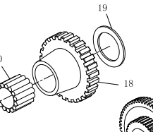 Шестерня роздатки SZ904.42.101 YTO ЮТО