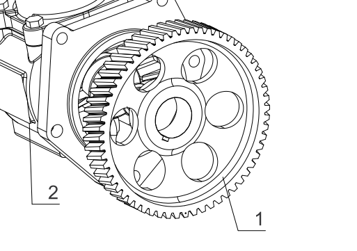 Шестерня повітряного компресора R.060021A YTO ЮТО