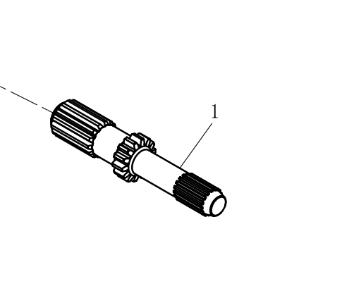 Вал приводу сонячної шестерні 1204.39.109SZ YTO ЮТО