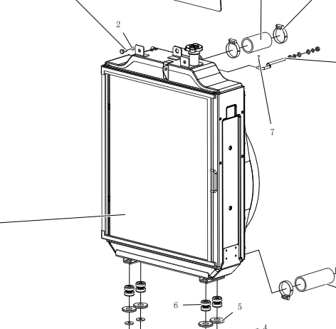 Основний радіатор SZ4108T.540000LVJ YTO ЮТО