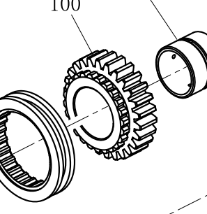 Шестерня заднього ходу 1204.37.131SZ YTO ЮТО