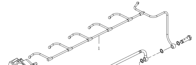 Паливна трубка 6RAZL.350400FE YTO ЮТО