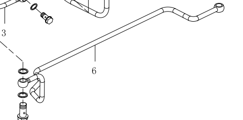 Трубка подачі палива 6M5-T76.350600 YTO ЮТО
