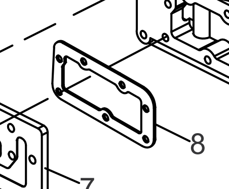 Прокладка корпусу термостата R.010024W YTO ЮТО